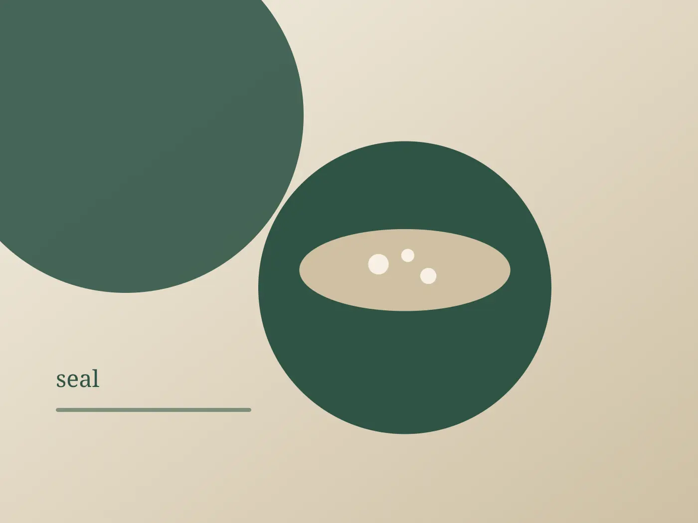 Soft cream paper and a forest-green wax seal on a wooden table